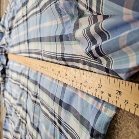 Ralph Lauren Dress Shirt Performance Long Sleeve Plaid Button Down Men's Sz 2XLT - Picture 4 of 11